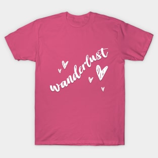 Wanderlust - Happy Travels Statement Design T-Shirt